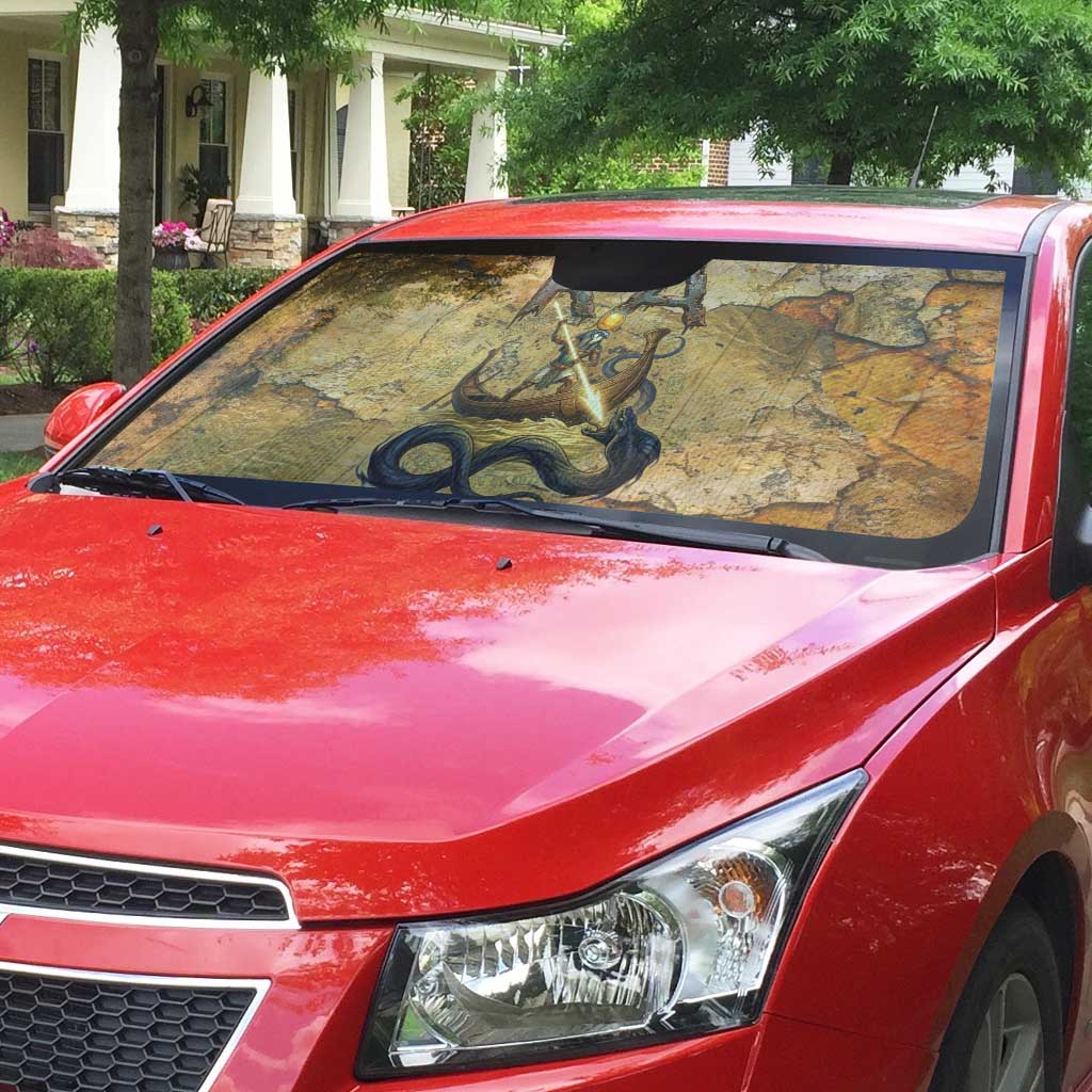Ra Egyptian Auto Sun Shade Sun God Solar Disk Serpent Slayer Ancient Egyptian Boat of the Underworld