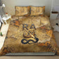 Ra Egyptian Bedding Set Sun God Solar Disk Serpent Slayer Ancient Egyptian Boat of the Underworld