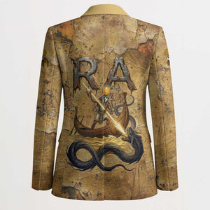 Ra Egyptian Blazer Sun God Solar Disk Serpent Slayer Ancient Egyptian Boat of the Underworld