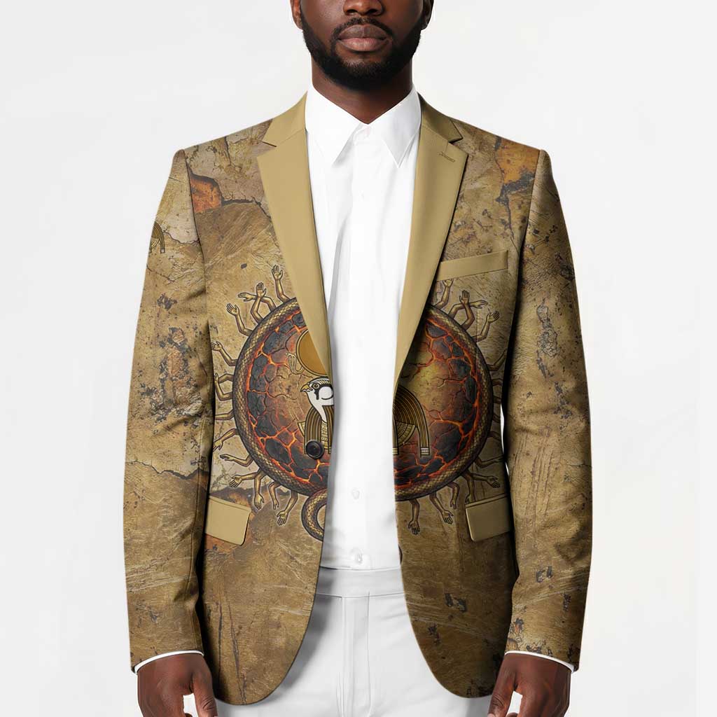 Ra Egyptian Blazer Sun God Solar Disk Serpent Slayer Ancient Egyptian Boat of the Underworld