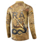 Ra Egyptian Button Sweatshirt Sun God Solar Disk Serpent Slayer Ancient Egyptian Boat of the Underworld