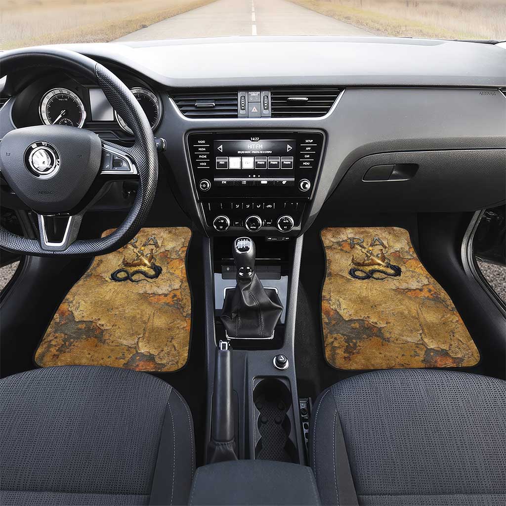 Ra Egyptian Car Mats Sun God Solar Disk Serpent Slayer Ancient Egyptian Boat of the Underworld
