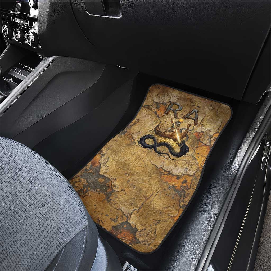Ra Egyptian Car Mats Sun God Solar Disk Serpent Slayer Ancient Egyptian Boat of the Underworld