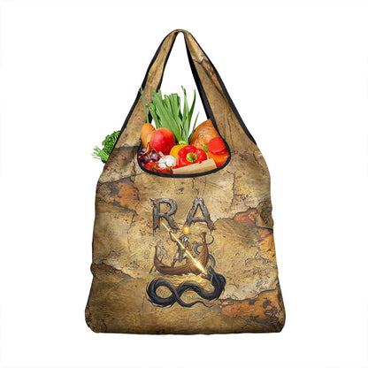 Ra Egyptian Grocery Bag Sun God Solar Disk Serpent Slayer Ancient Egyptian Boat of the Underworld