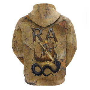 Ra Egyptian Hoodie Sun God Solar Disk Serpent Slayer Ancient Egyptian Boat of the Underworld
