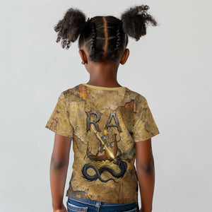 Ra Egyptian Kid T shirt Sun God Solar Disk Serpent Slayer Ancient Egyptian Boat of the Underworld