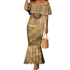 Ra Egyptian Mermaid Dress Sun God Solar Disk Serpent Slayer Ancient Egyptian Boat of the Underworld