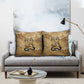Ra Egyptian Pillow Cover Sun God Solar Disk Serpent Slayer Ancient Egyptian Boat of the Underworld