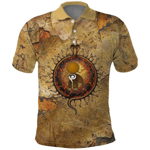 Ra Egyptian Polo Shirt Sun God Solar Disk Serpent Slayer Ancient Egyptian Boat of the Underworld