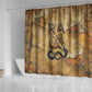 Ra Egyptian Shower Curtain Sun God Solar Disk Serpent Slayer Ancient Egyptian Boat of the Underworld