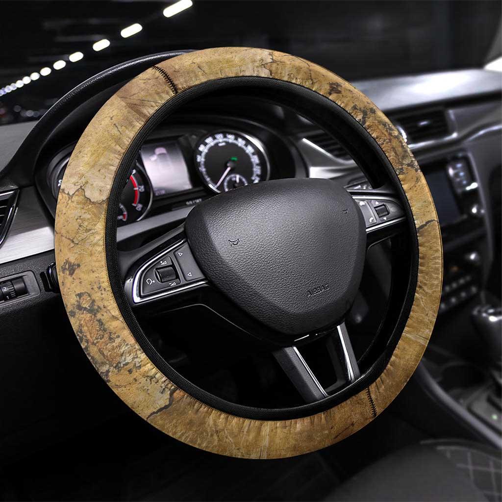 Ra Egyptian Steering Wheel Cover Sun God Solar Disk Serpent Slayer Ancient Egyptian Boat of the Underworld