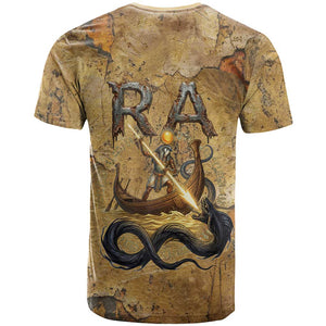 Ra Egyptian T shirt Sun God Solar Disk Serpent Slayer Ancient Egyptian Boat of the Underworld