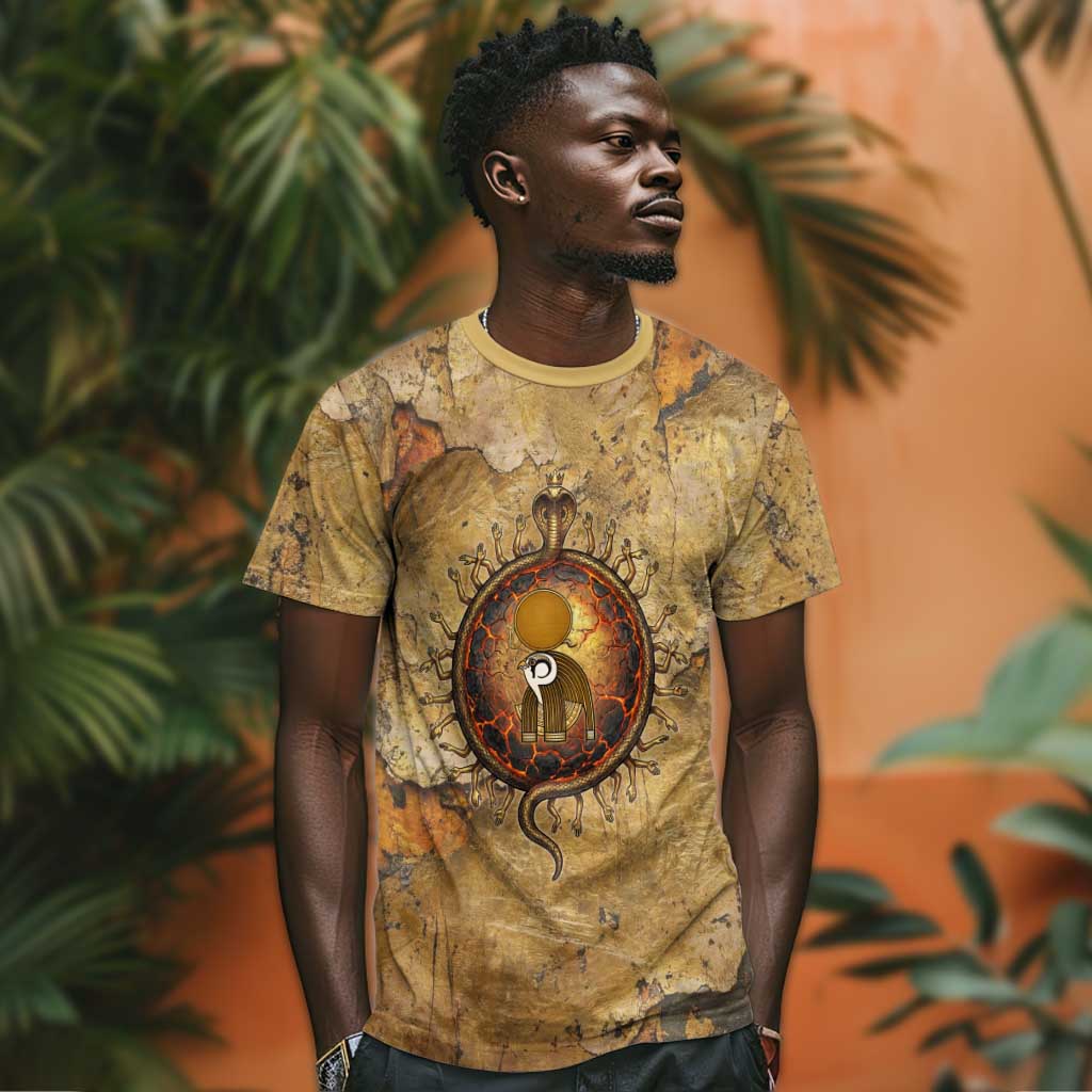 Ra Egyptian T shirt Sun God Solar Disk Serpent Slayer Ancient Egyptian Boat of the Underworld