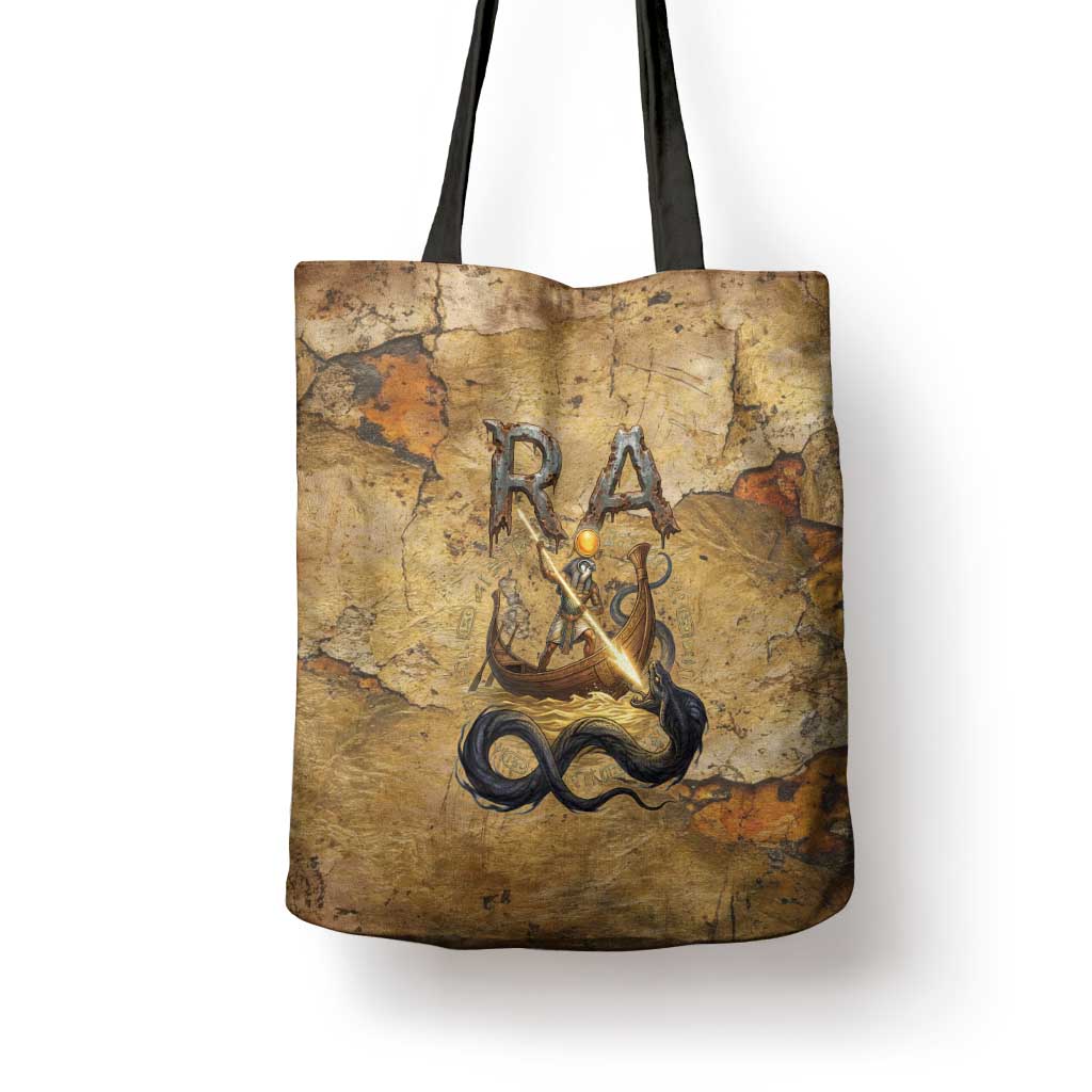 Ra Egyptian Tote Bag Sun God Solar Disk Serpent Slayer Ancient Egyptian Boat of the Underworld