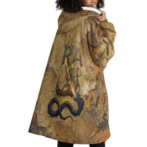 Ra Egyptian Wearable Blanket Hoodie Sun God Solar Disk Serpent Slayer Ancient Egyptian Boat of the Underworld