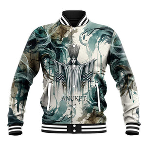 Anuket Egyptian Baseball Jacket Goddess of the Nile Flowing Water Gazelle Spirit The Embracer