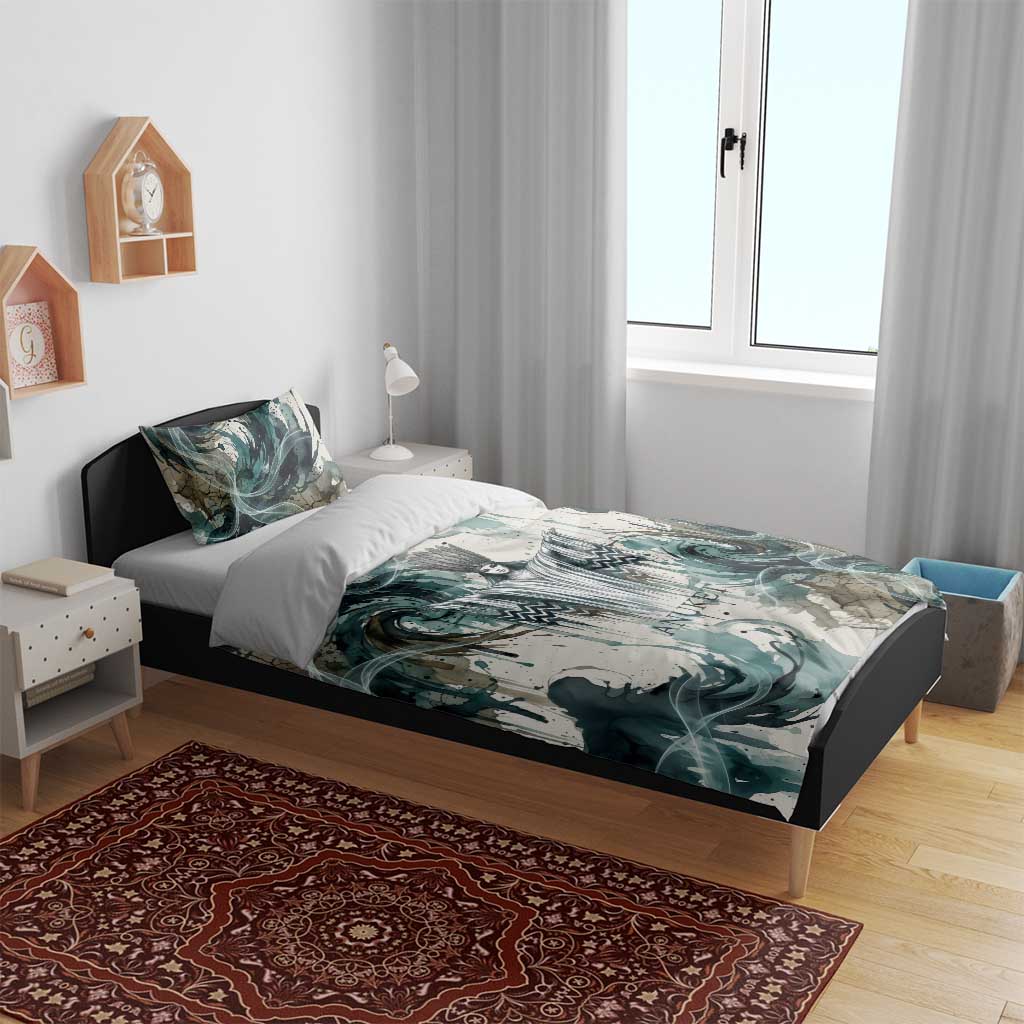 Anuket Egyptian Bedding Set Goddess of the Nile Flowing Water Gazelle Spirit The Embracer
