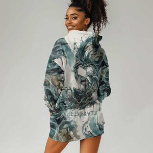 Anuket Egyptian Hoodie Dress Goddess of the Nile Flowing Water Gazelle Spirit The Embracer