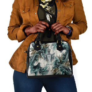 Anuket Egyptian Shoulder Handbag Goddess of the Nile Flowing Water Gazelle Spirit The Embracer