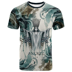 Anuket Egyptian T shirt Goddess of the Nile Flowing Water Gazelle Spirit The Embracer
