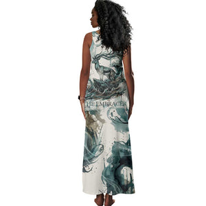 Anuket Egyptian Tank Maxi Dress Goddess of the Nile Flowing Water Gazelle Spirit The Embracer