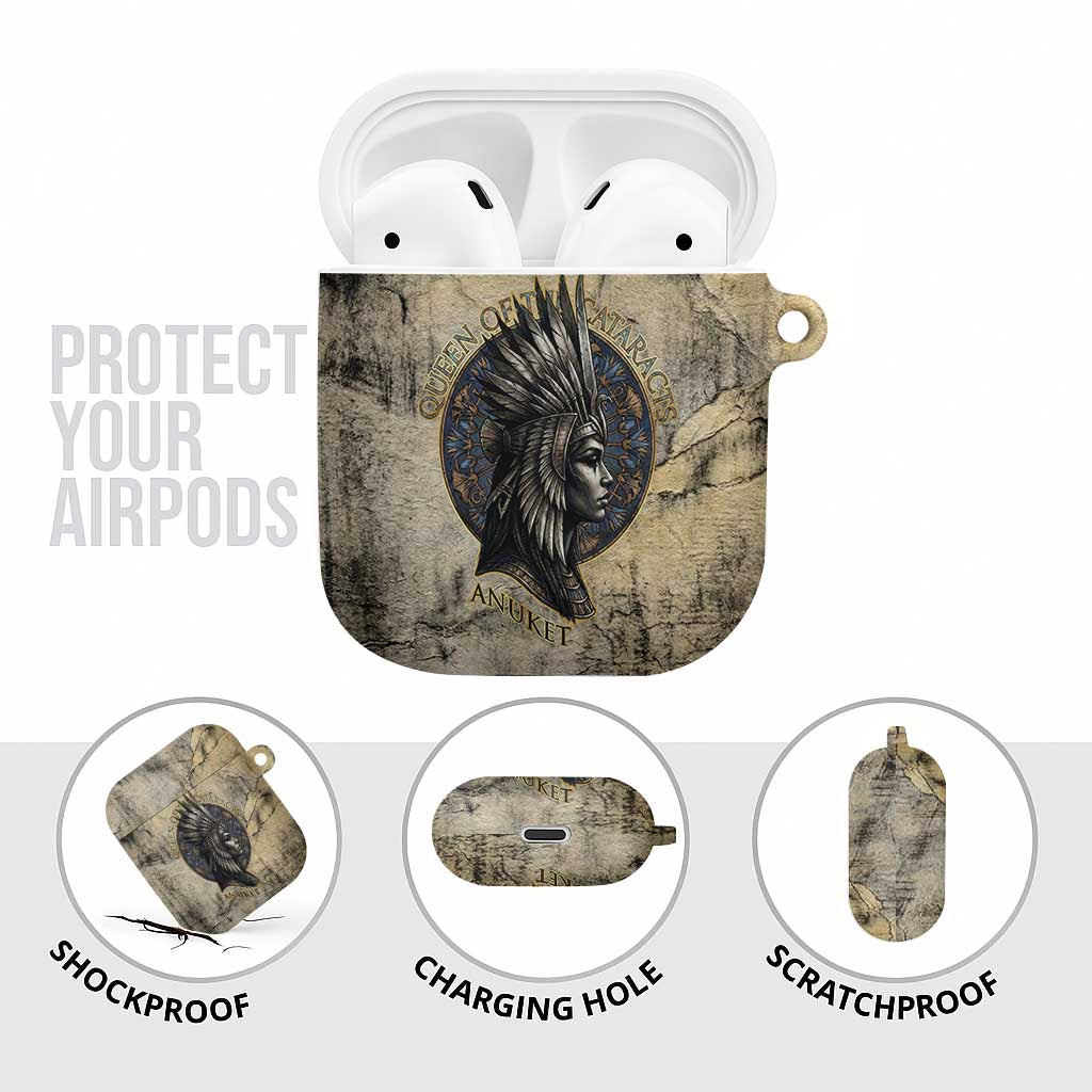 Anuket AirPods Case Egyptian Queen of the Cataracts Ankh Symbol