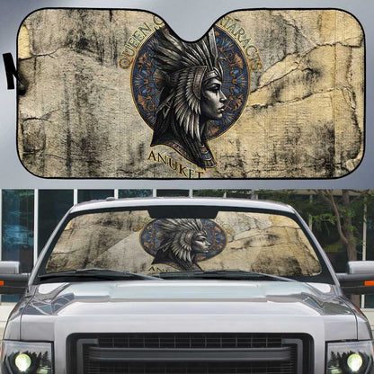 Anuket Auto Sun Shade Egyptian Queen of the Cataracts Ankh Symbol