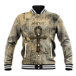 Anuket Baseball Jacket Egyptian Queen of the Cataracts Ankh Symbol