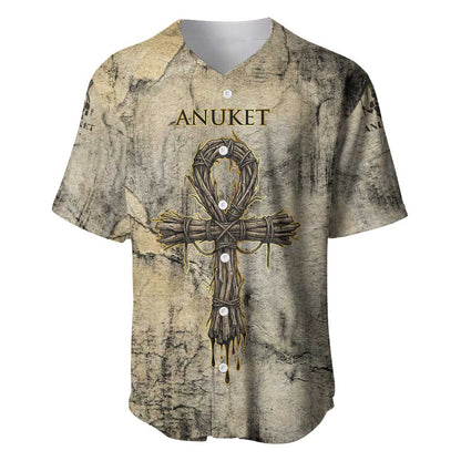 Anuket Baseball Jersey Egyptian Queen of the Cataracts Ankh Symbol