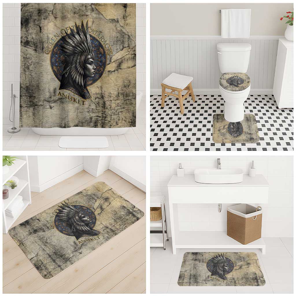 Anuket Bathroom Set Egyptian Queen of the Cataracts Ankh Symbol