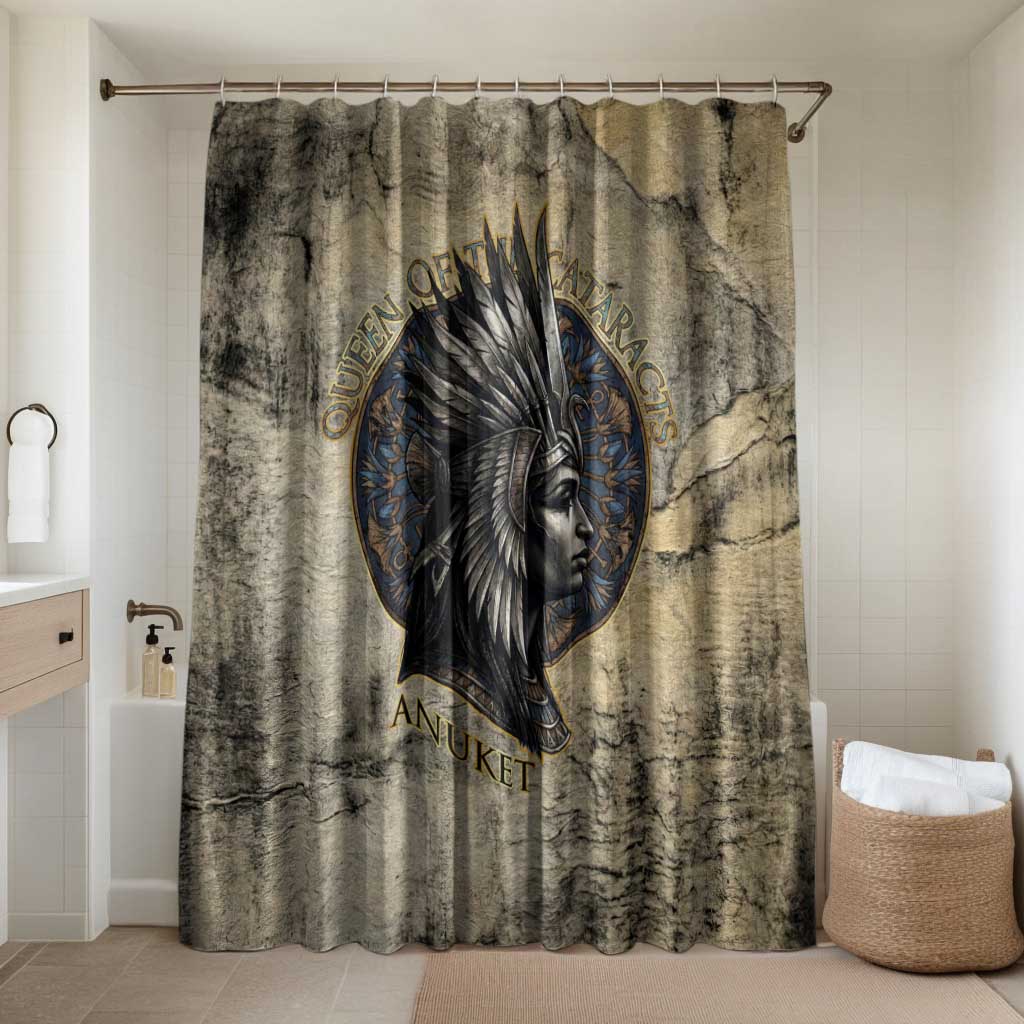 Anuket Bathroom Set Egyptian Queen of the Cataracts Ankh Symbol