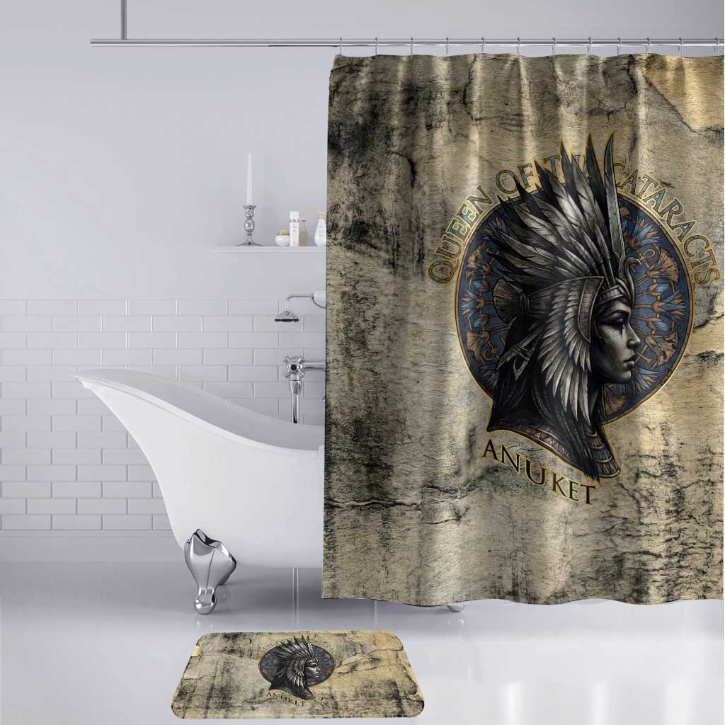 Anuket Bathroom Set Egyptian Queen of the Cataracts Ankh Symbol