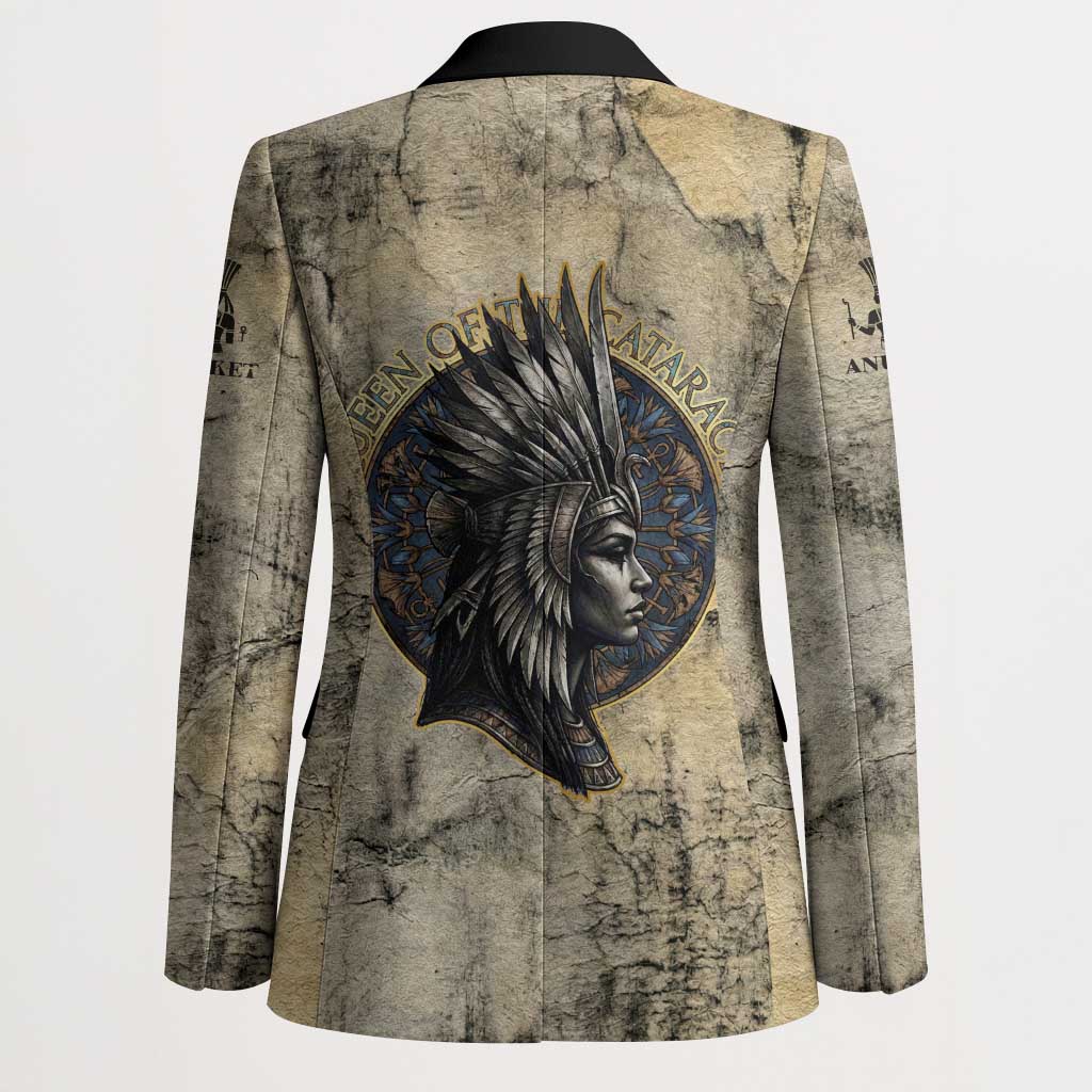 Anuket Blazer Egyptian Queen of the Cataracts Ankh Symbol