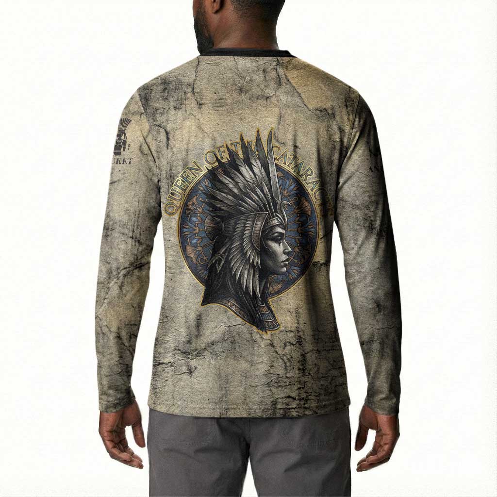 Anuket Button Sweatshirt Egyptian Queen of the Cataracts Ankh Symbol