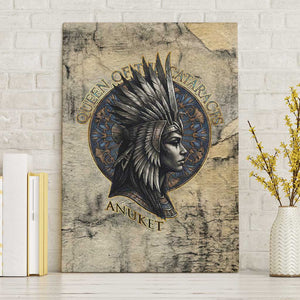 Anuket Canvas Wall Art Egyptian Queen of the Cataracts Ankh Symbol