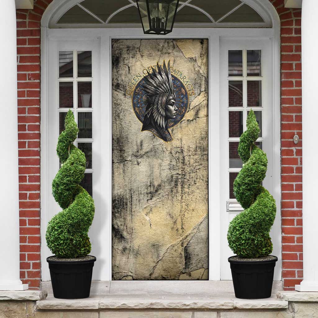 Anuket Door Cover Egyptian Queen of the Cataracts Ankh Symbol