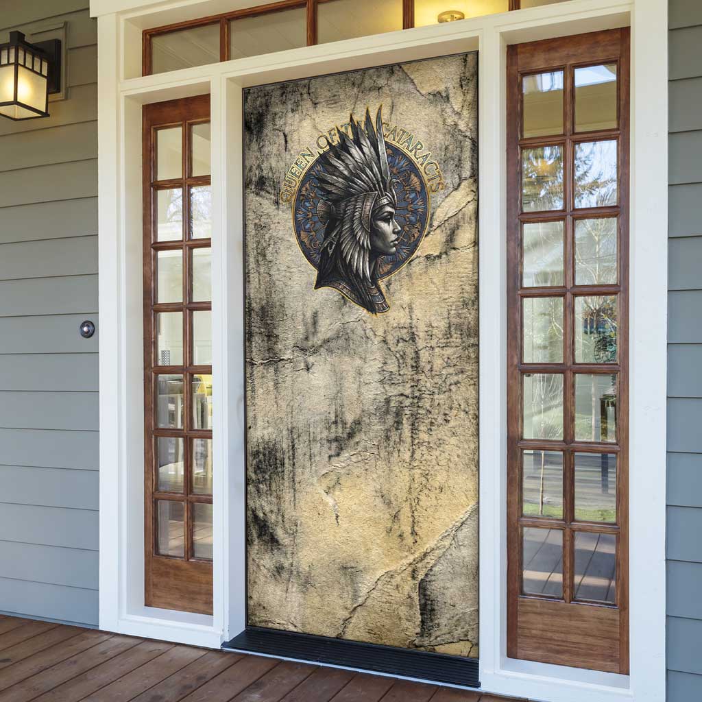 Anuket Door Cover Egyptian Queen of the Cataracts Ankh Symbol