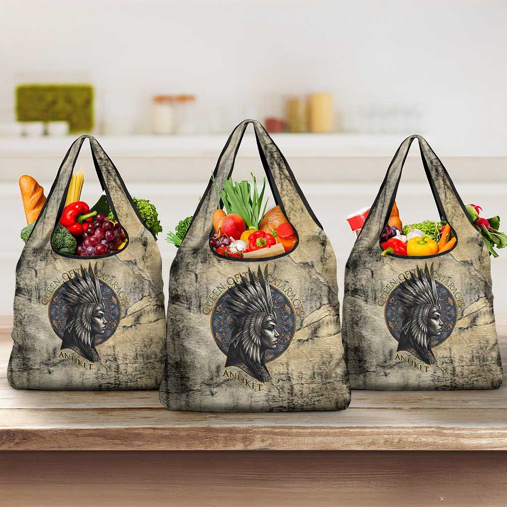 Anuket Grocery Bag Egyptian Queen of the Cataracts Ankh Symbol