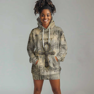 Anuket Hoodie Dress Egyptian Queen of the Cataracts Ankh Symbol