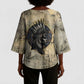 Anuket Kimono Sleeve Blouse Egyptian Queen of the Cataracts Ankh Symbol