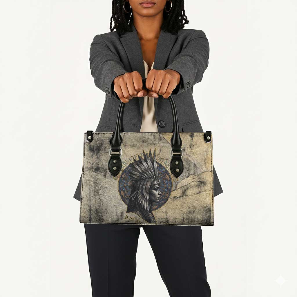 Anuket Leather Bag Egyptian Queen of the Cataracts Ankh Symbol