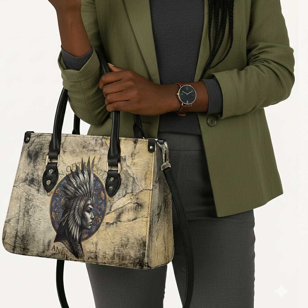 Anuket Leather Bag Egyptian Queen of the Cataracts Ankh Symbol