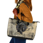Anuket Leather Tote Bag Egyptian Queen of the Cataracts Ankh Symbol