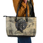 Anuket Leather Tote Bag Egyptian Queen of the Cataracts Ankh Symbol