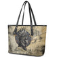 Anuket Leather Tote Bag Egyptian Queen of the Cataracts Ankh Symbol