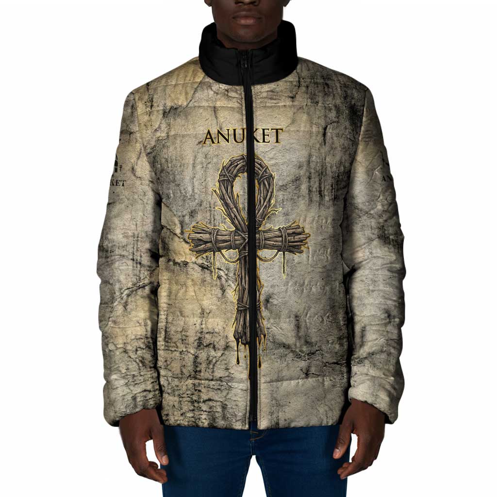 Anuket Padded Jacket Egyptian Queen of the Cataracts Ankh Symbol