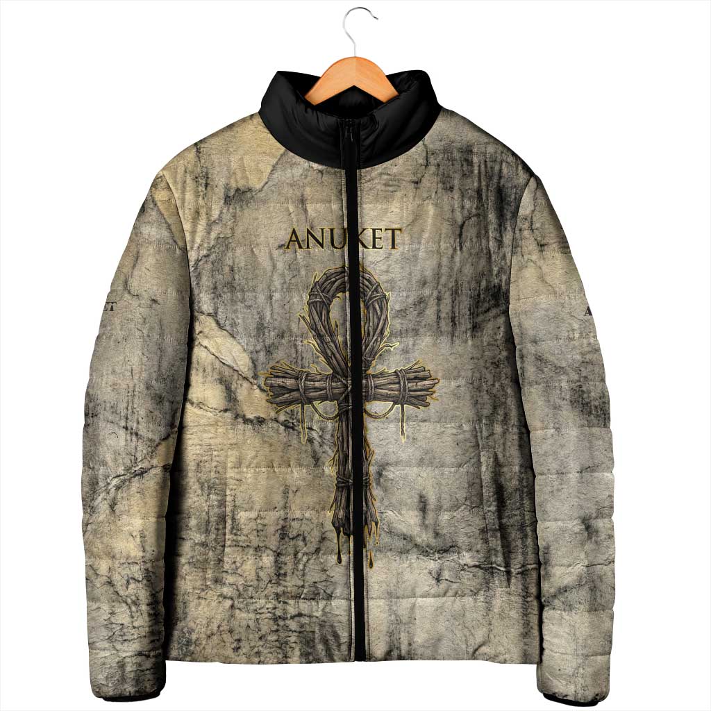 Anuket Padded Jacket Egyptian Queen of the Cataracts Ankh Symbol