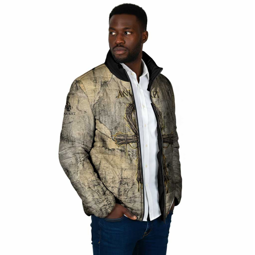 Anuket Padded Jacket Egyptian Queen of the Cataracts Ankh Symbol