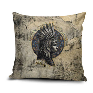 Anuket Pillow Cover Egyptian Queen of the Cataracts Ankh Symbol