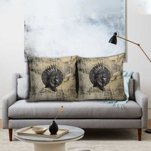 Anuket Pillow Cover Egyptian Queen of the Cataracts Ankh Symbol
